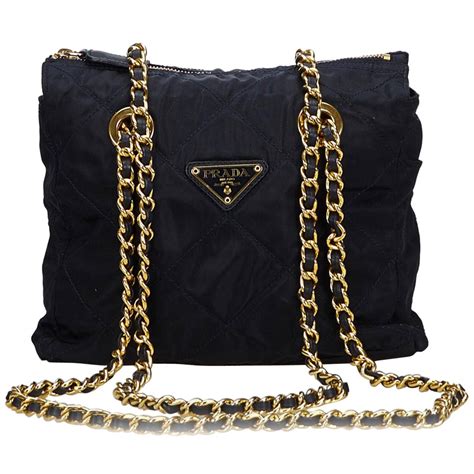 prada chain shoulder bag outfit|prada front zip shoulder bags.